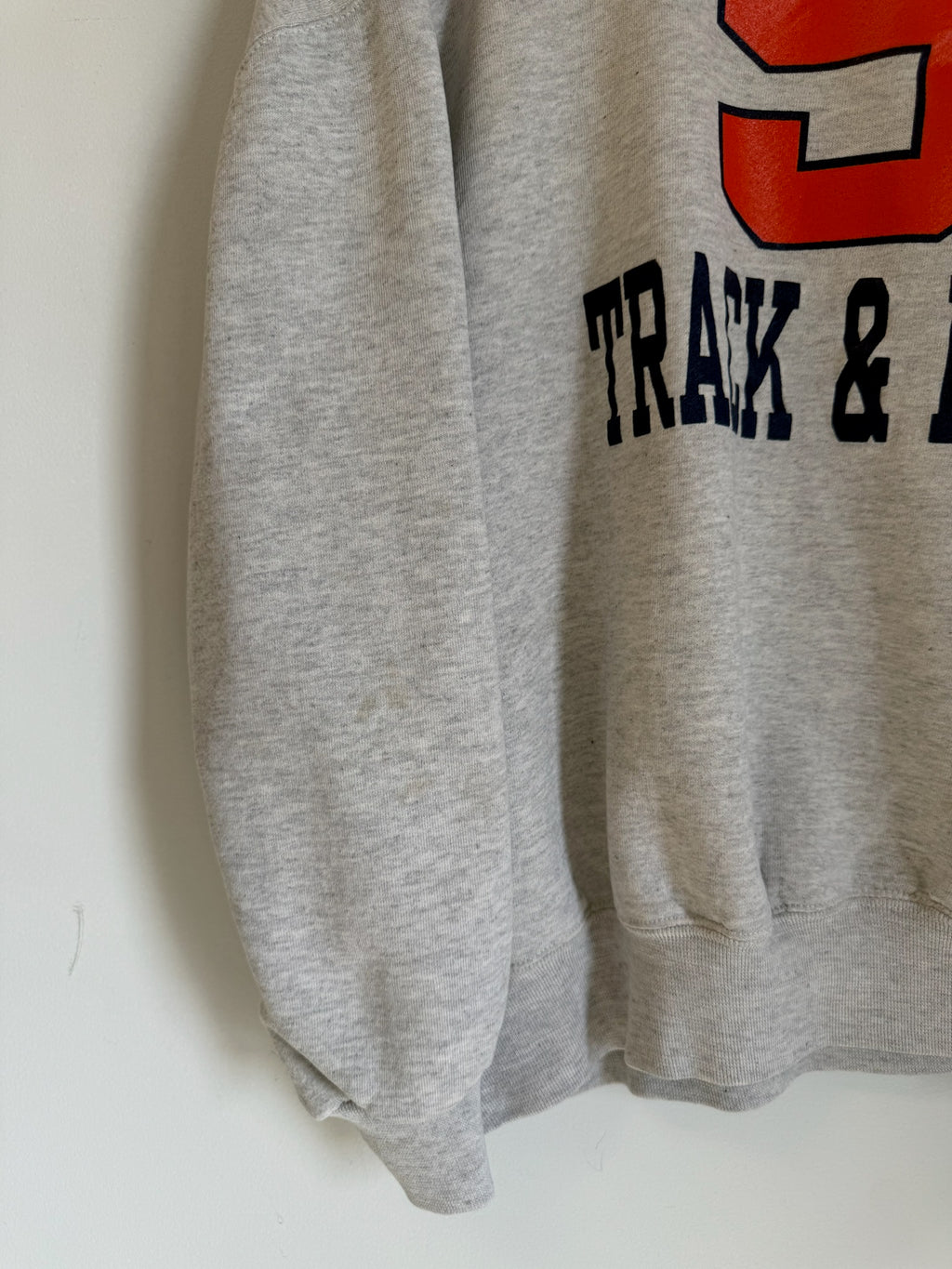3A-106-CH Grey Track & Field Crewneck