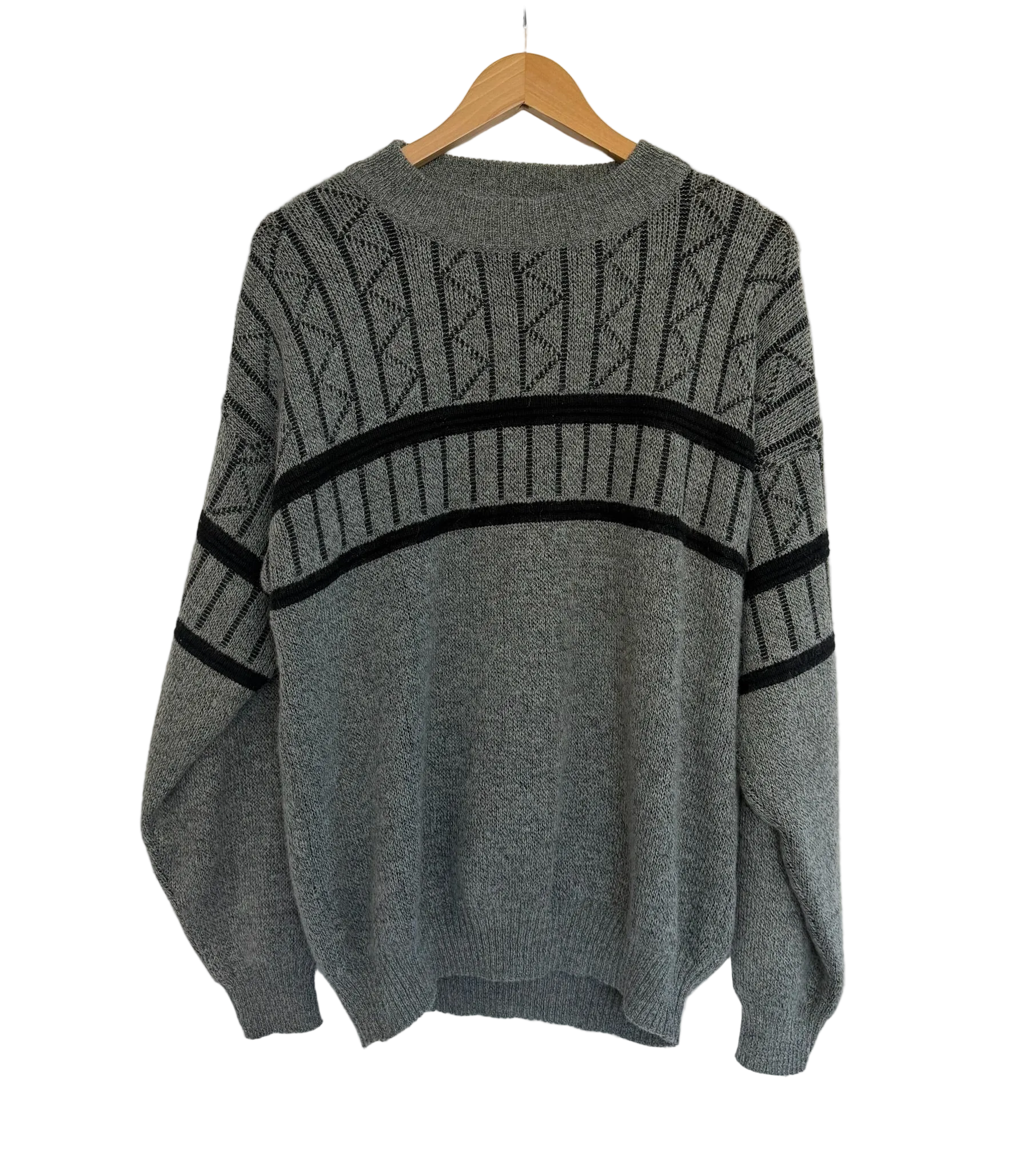 11-163-CH Woodward's Grey Knit Sweater