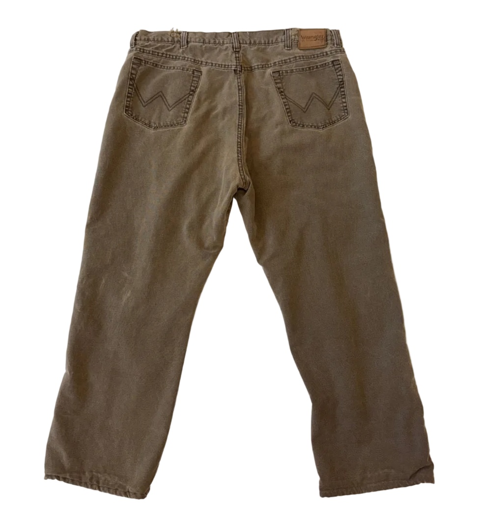 4A-207-CH Washed Green/Brown Wranglers
