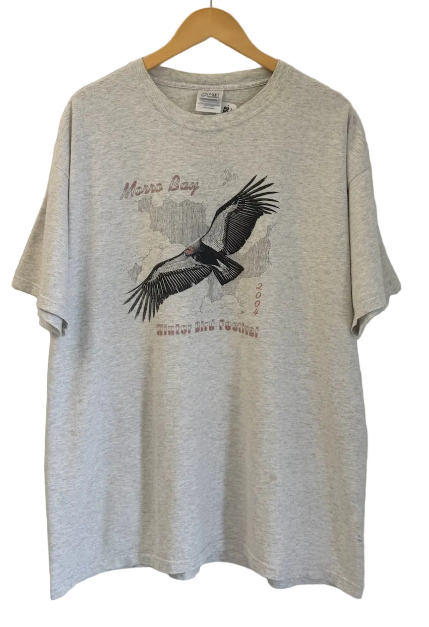 3A-83-CH Grey Winter Bird Festival 2004 Tee