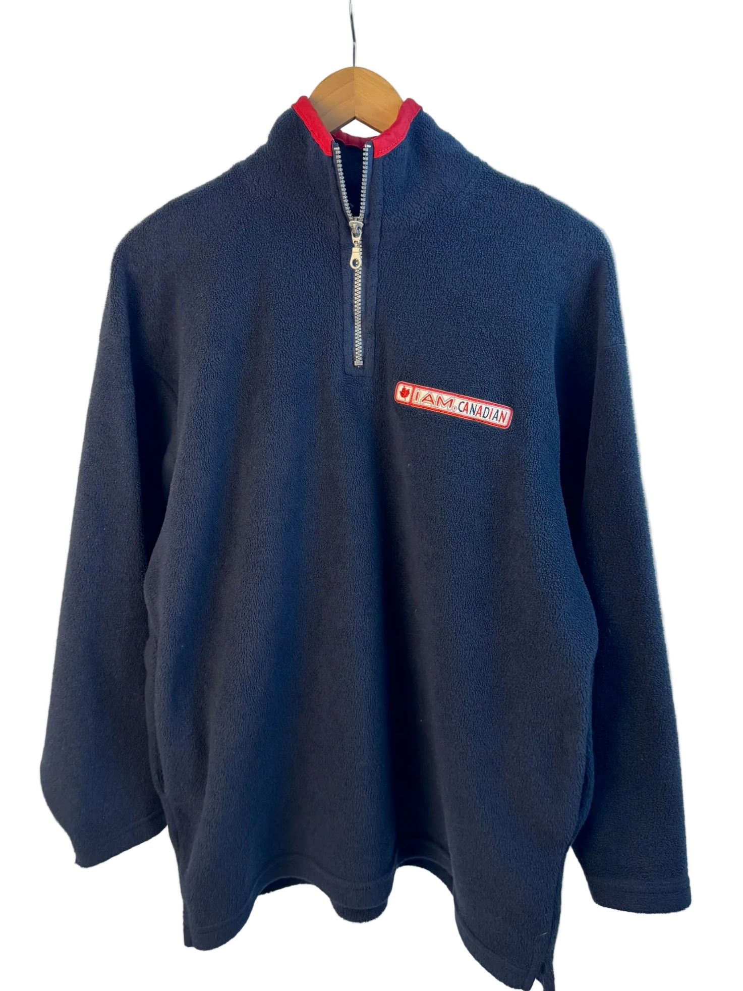 11-74-CH Navy Quarter Zip Fleece
