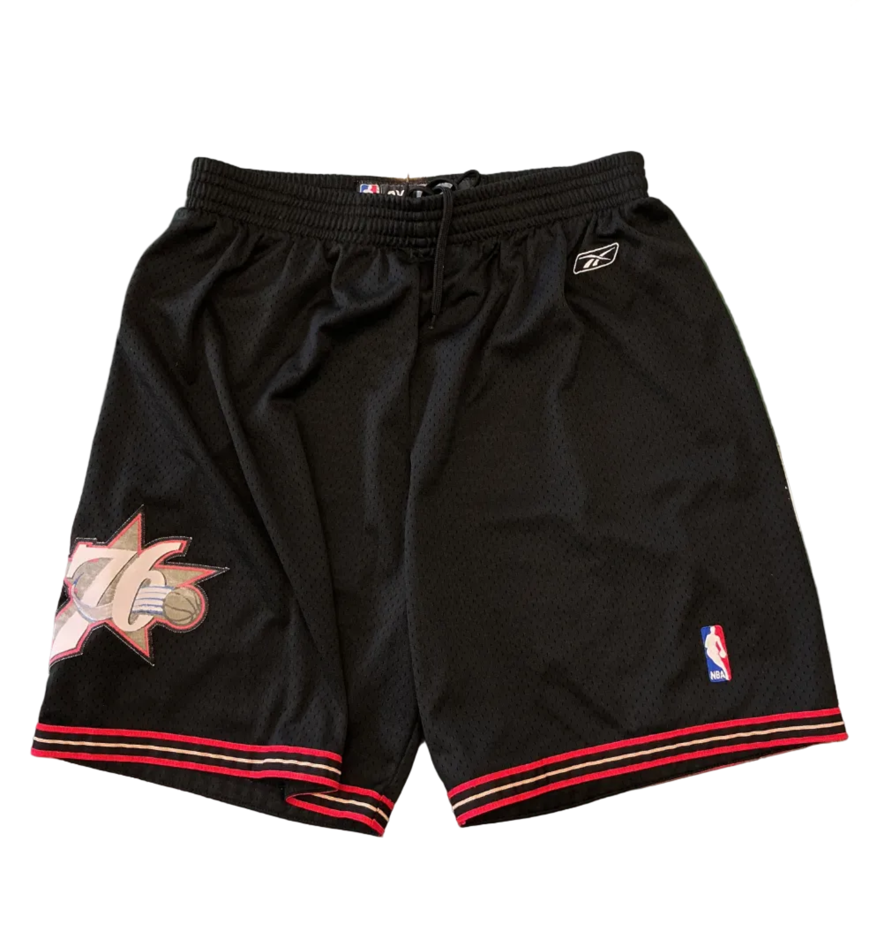 Club-123-Black 76ers basketball shorts