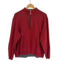 11-138-CH Red Longsleeve Quarter Zip