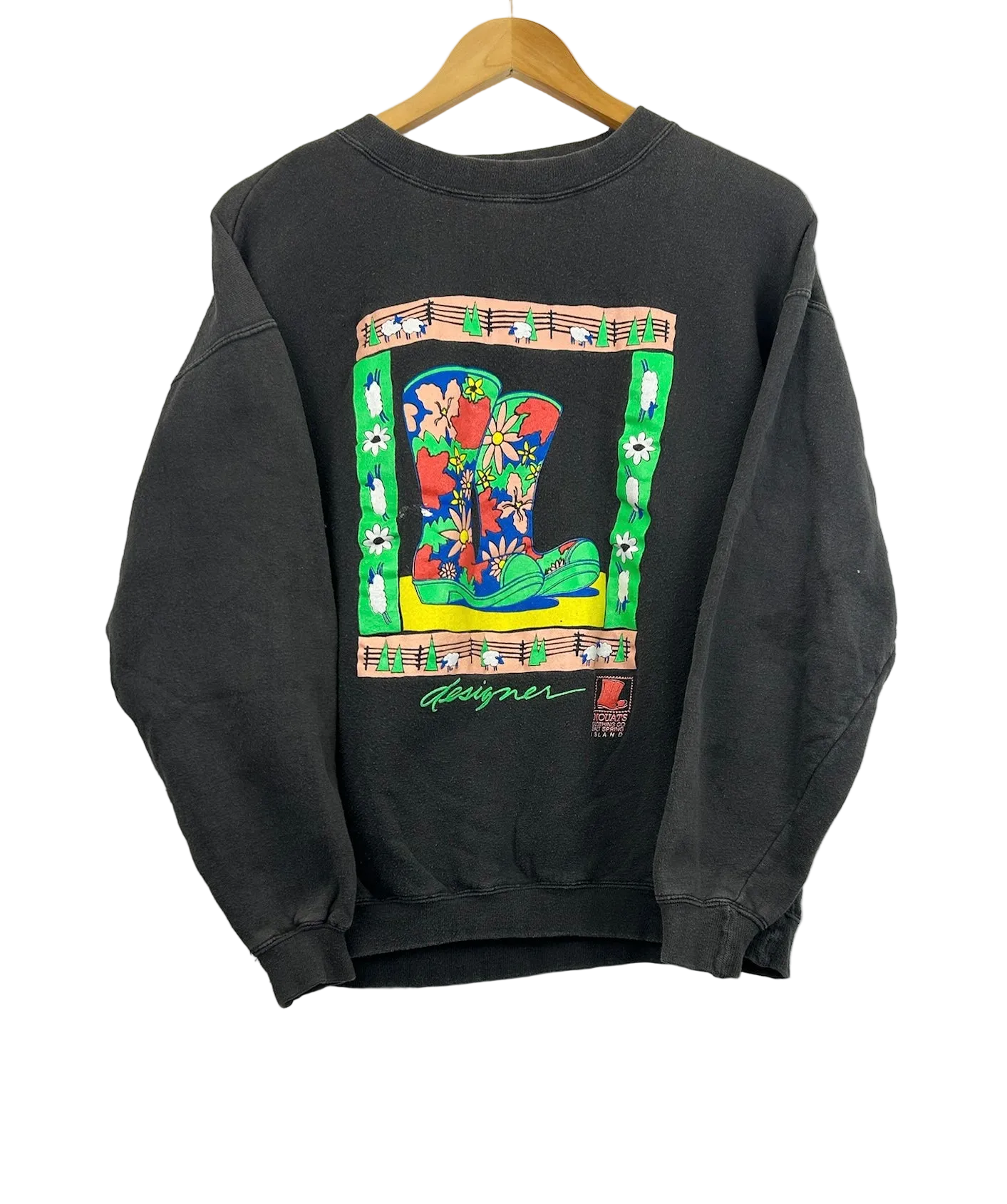 11-688-CH Flower Power Rubber Boot Crew