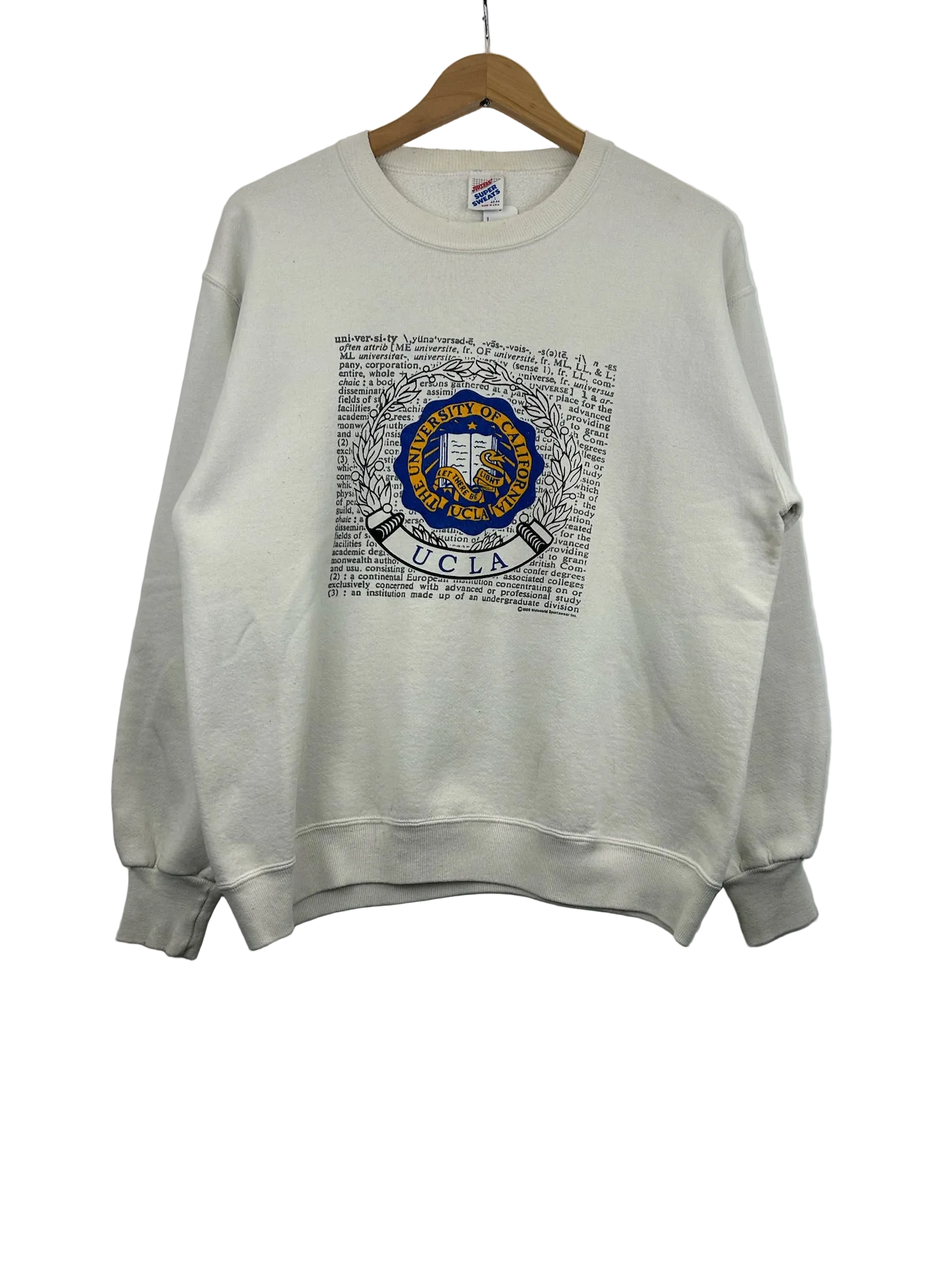 11-542-CH White UCLA Crewneck