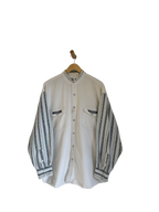 3A-99-CH White Patterned Button Up