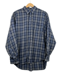 11-61-CH Blue and White Plaid Longsleeve Button Up
