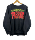 11-530-CH Black Street-Warrior Neon Graphic Crewneck
