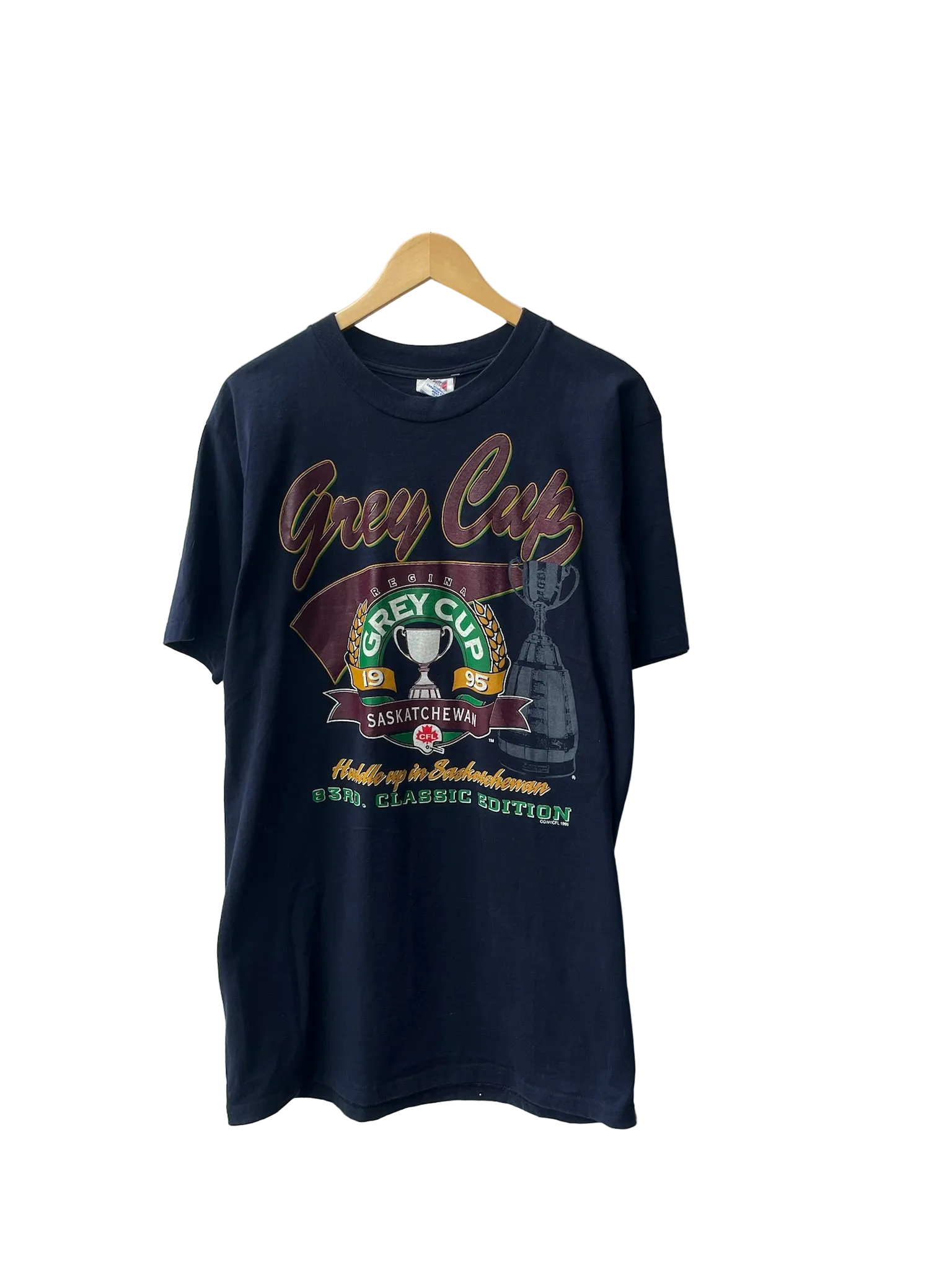 11-796-CH Navy Grey Cup 95' Graphic T-shirt