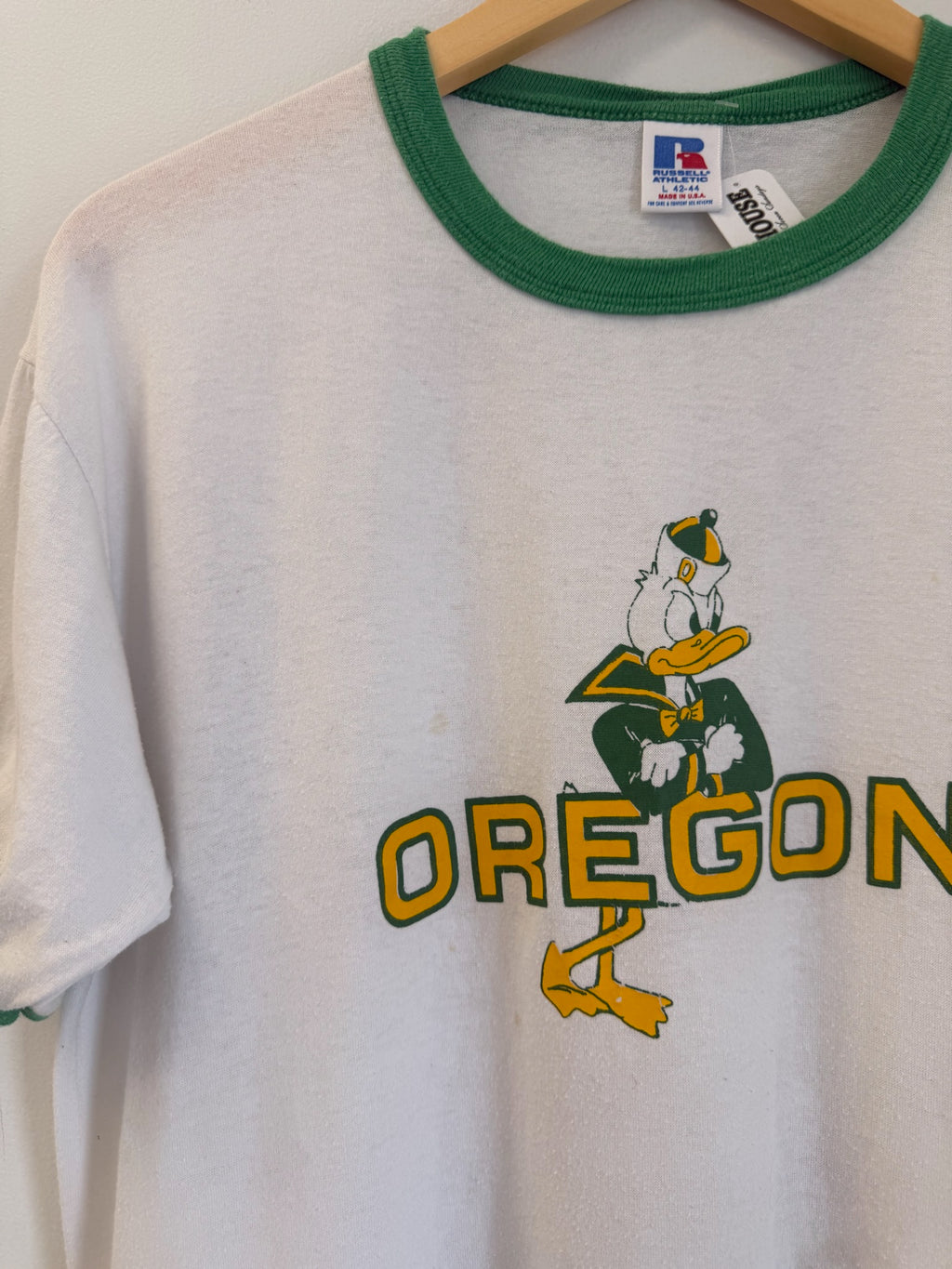 3A-72-CH White Oregon Ringer Tee