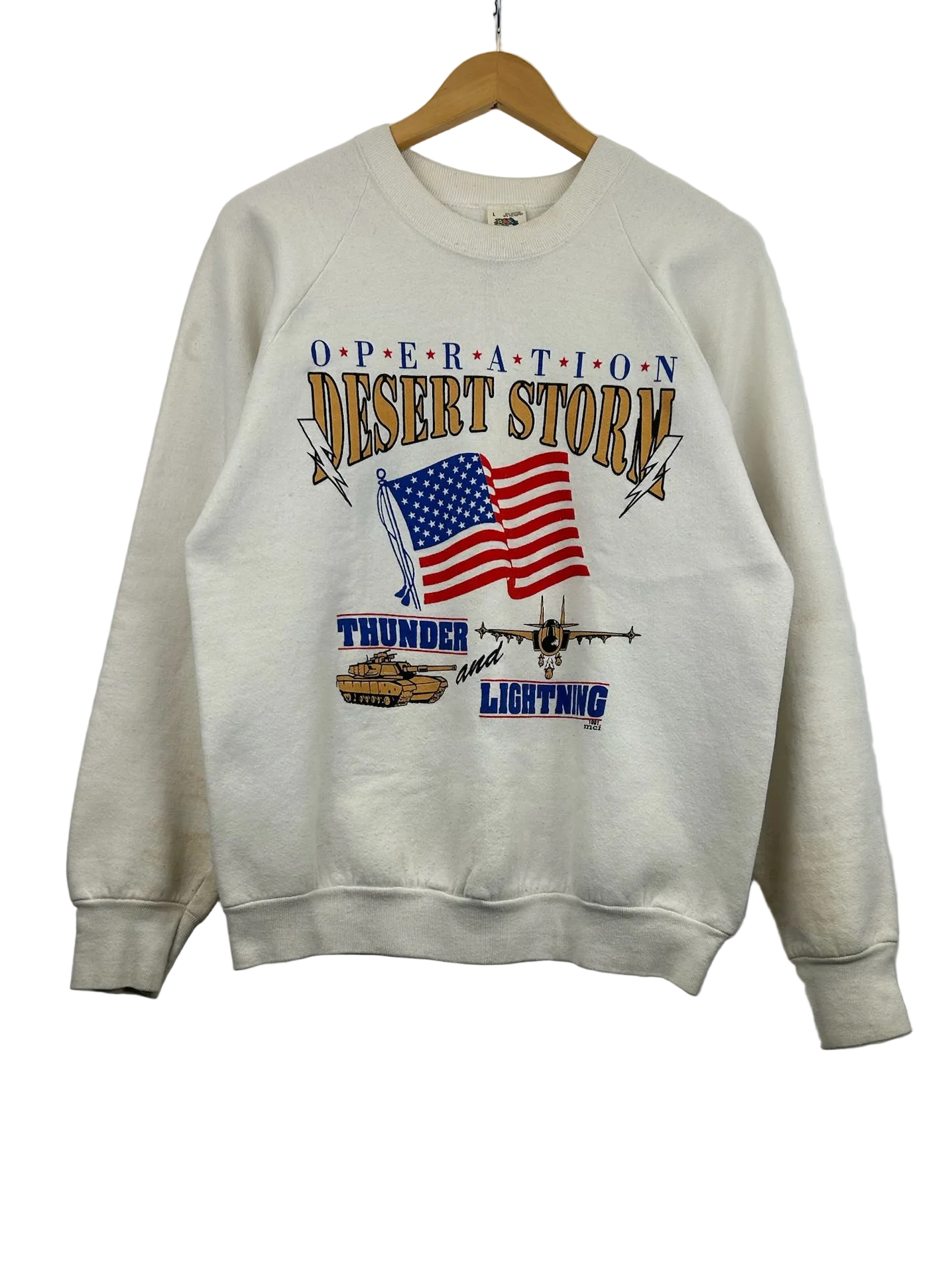 11-539-CH White Operation Desert Storm Crewneck