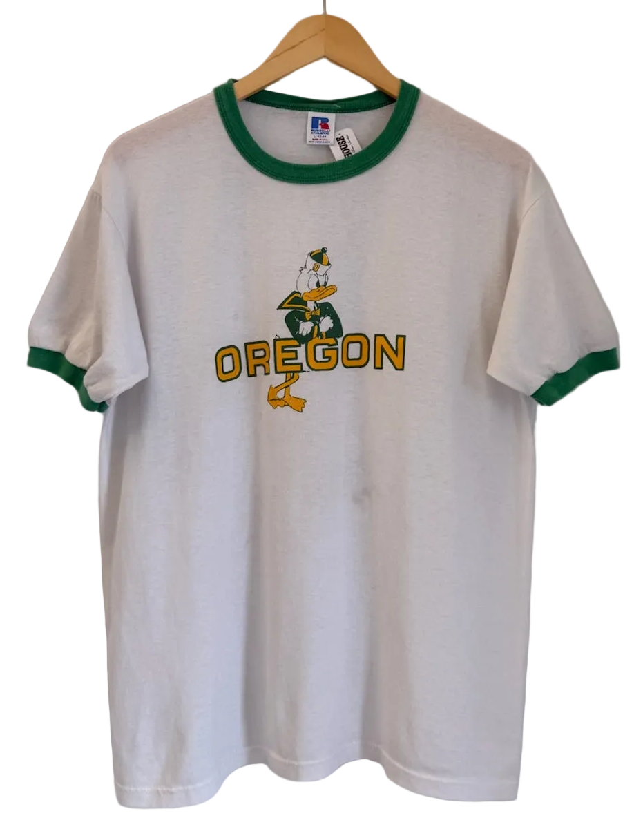 3A-72-CH White Oregon Ringer Tee