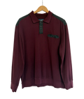 11-137-CH Burgundy Longsleeve Polo