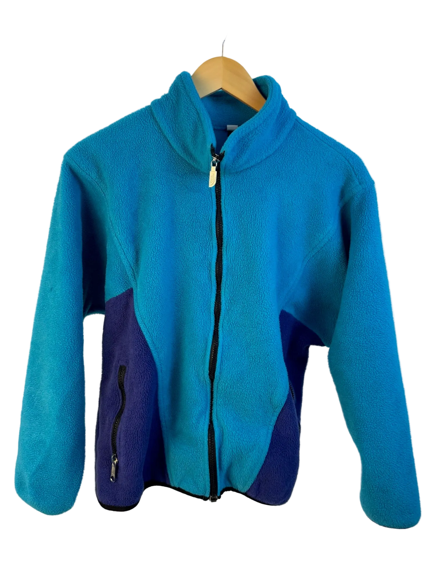 10-142 North Face Blue Colour Block Fleece Zip Up
