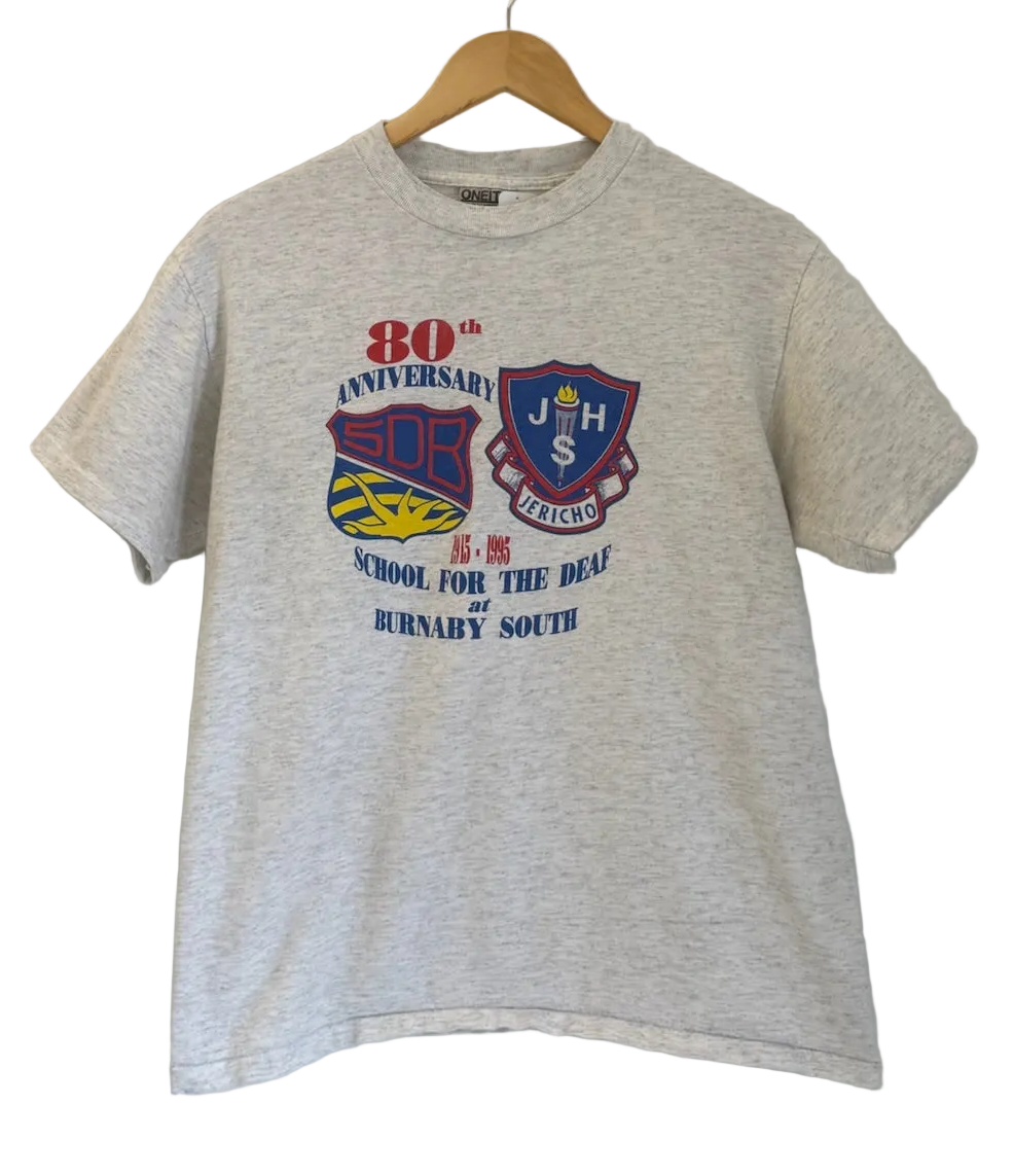 3A-80-CH Grey 80th Anniversary Tee