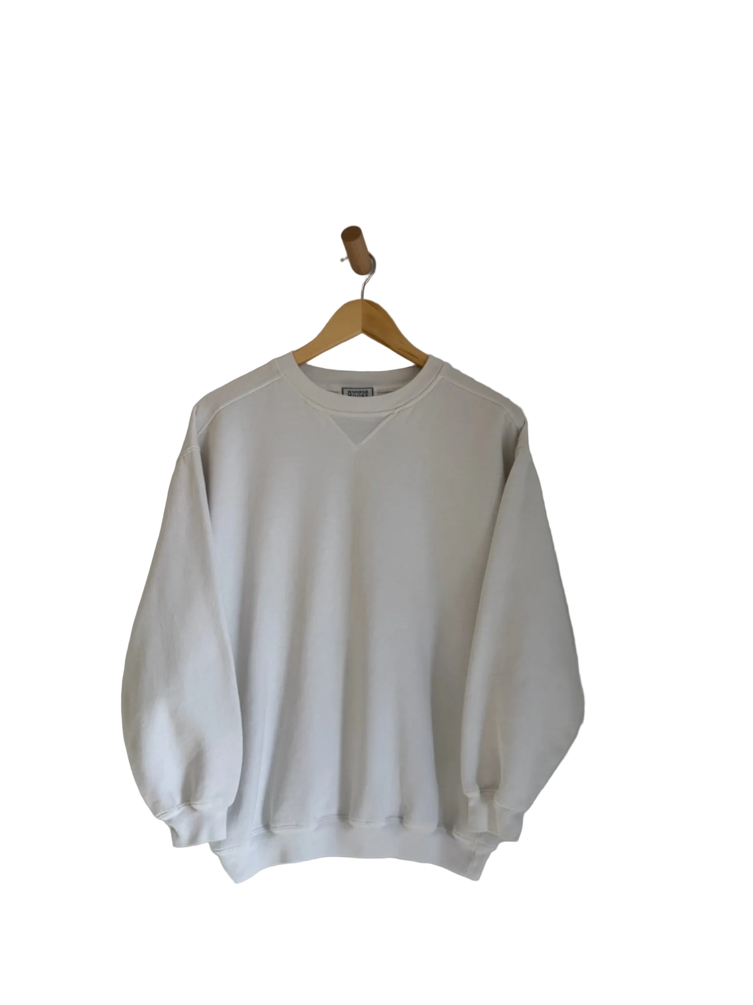 3A-102-CH Plain White Crewneck