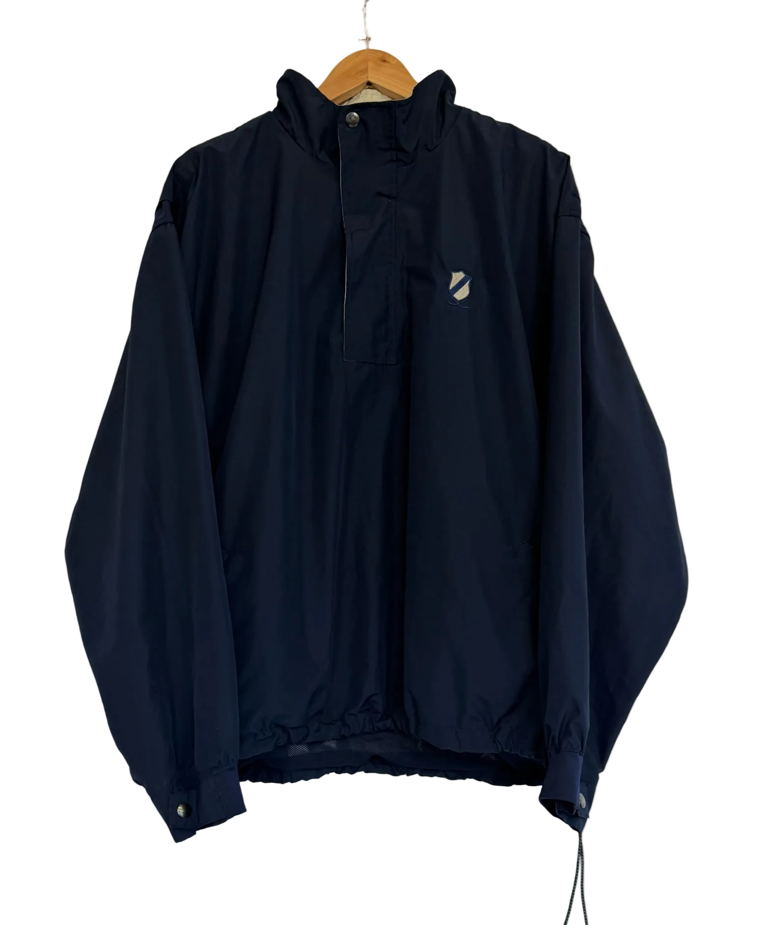 11-83-CH Navy Quarter Zip Windbreaker