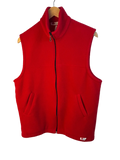 11-553-CH Red Fleece Zip Up Vest