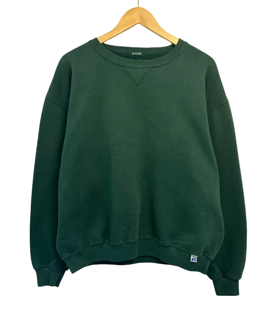 1A-76-CH Green Russell Crewneck
