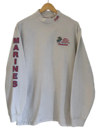 3A-89-CH White Maine Corps Mockneck Longsleeve