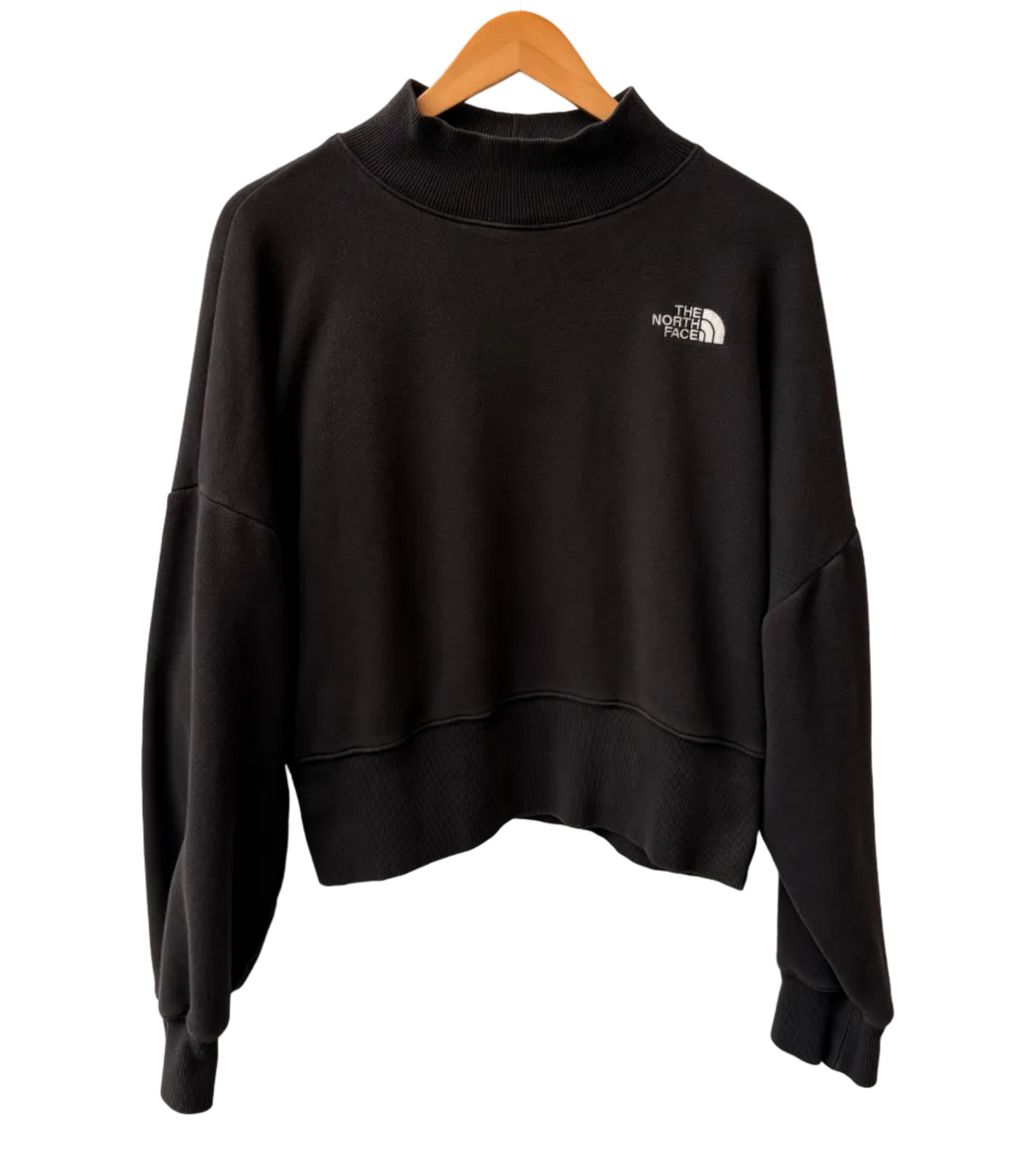 TNF Mock Neck Crop Sweater