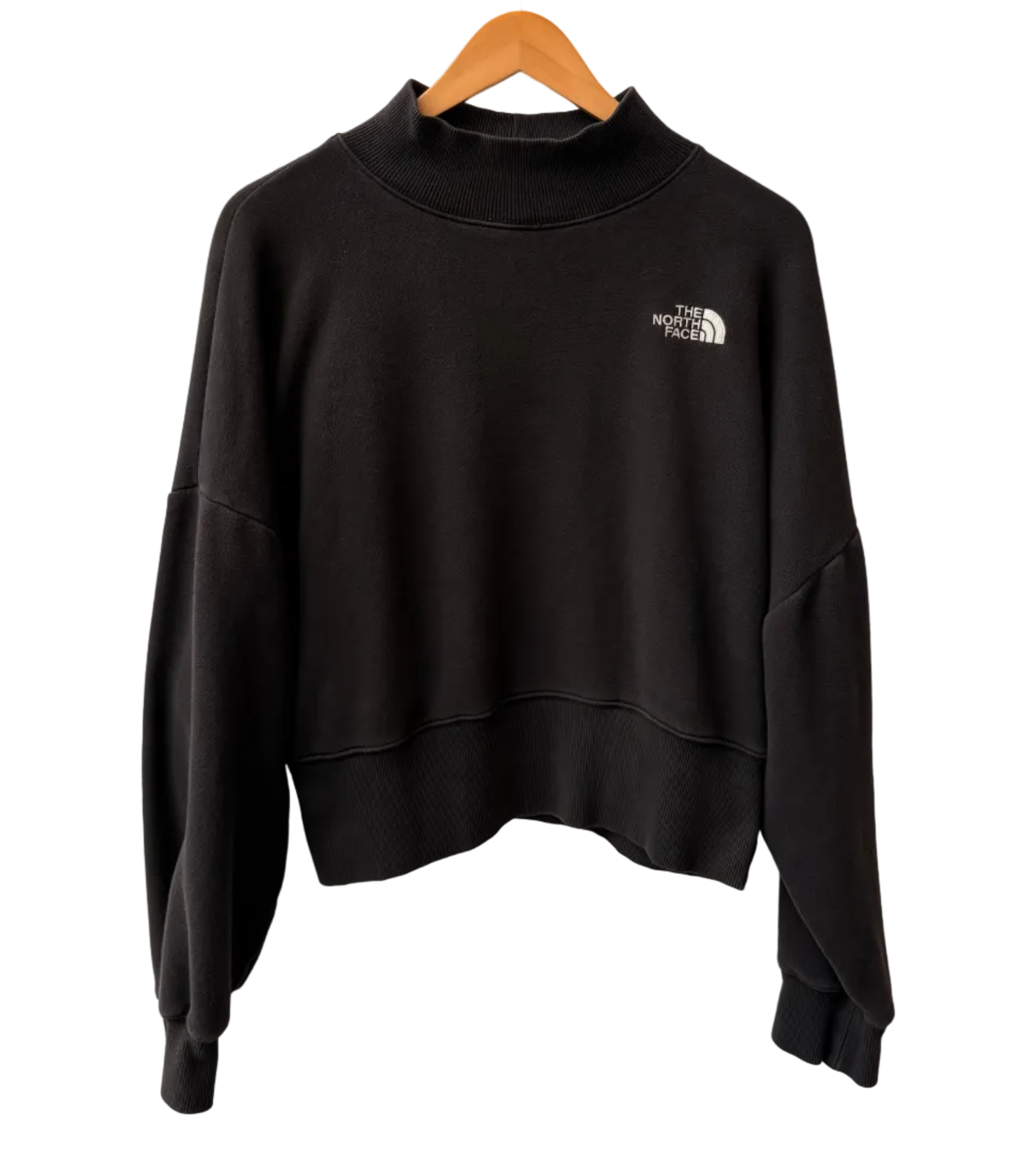 TNF Mock Neck Crop Sweater