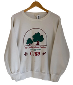 3A-103-CH White Canadian Jamboree Crewneck