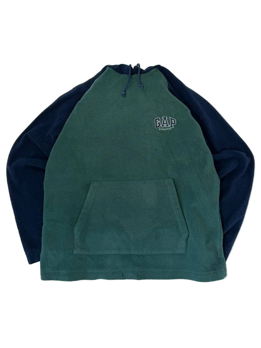 1A-140-CH Green and Blue Gap Fleece Sweater