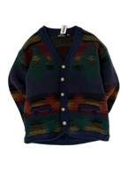 1A-105-CH Structure Colourful Cardigan