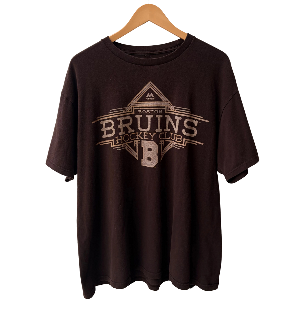 4A-173-CH Boston Bruins Brown Tee