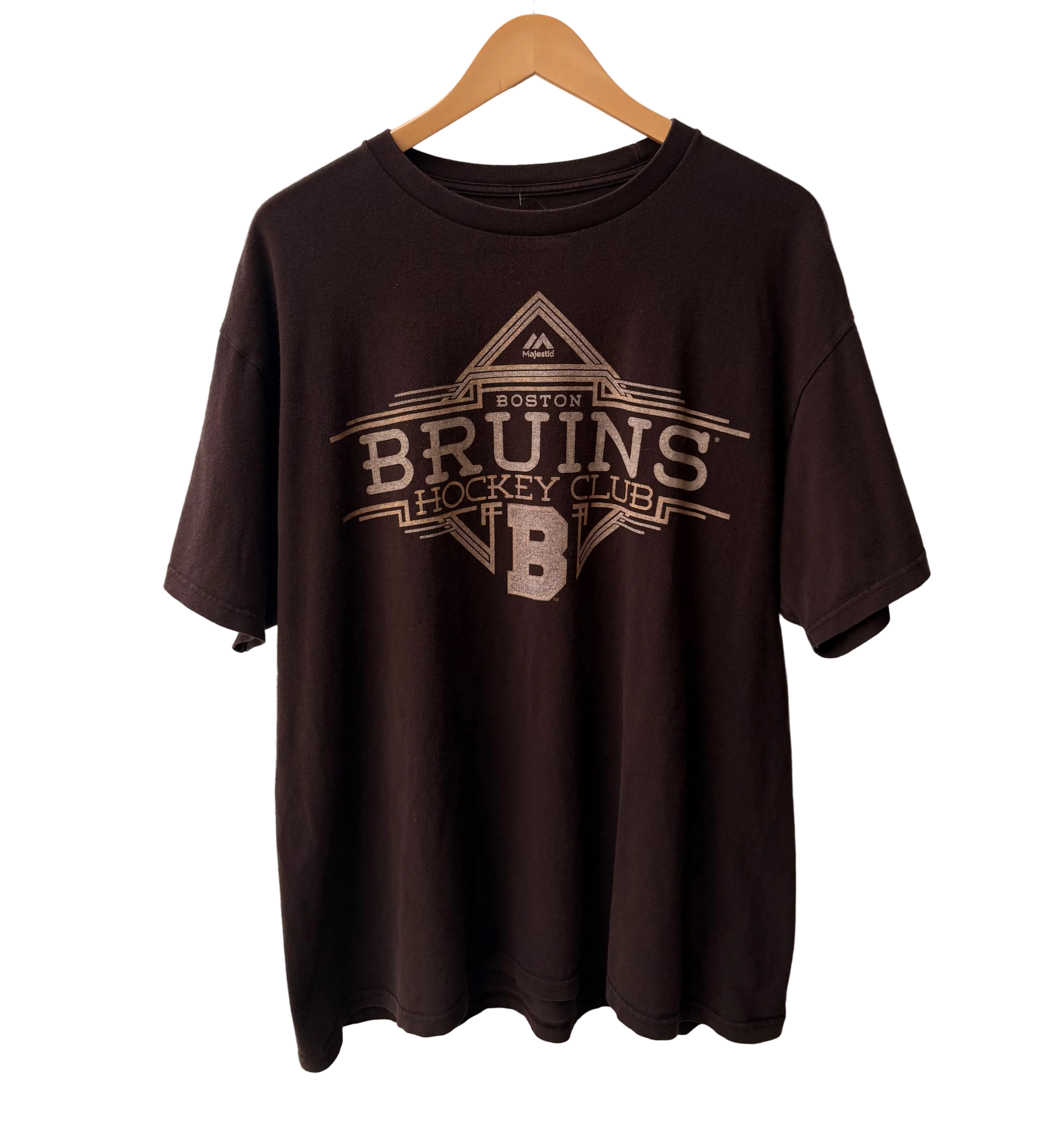 4A-173-CH Boston Bruins Brown Tee
