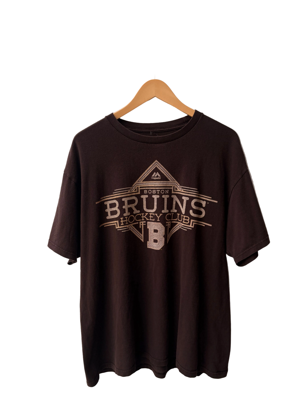 4A-173-CH Boston Bruins Brown Tee