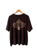 4A-173-CH Boston Bruins Brown Tee