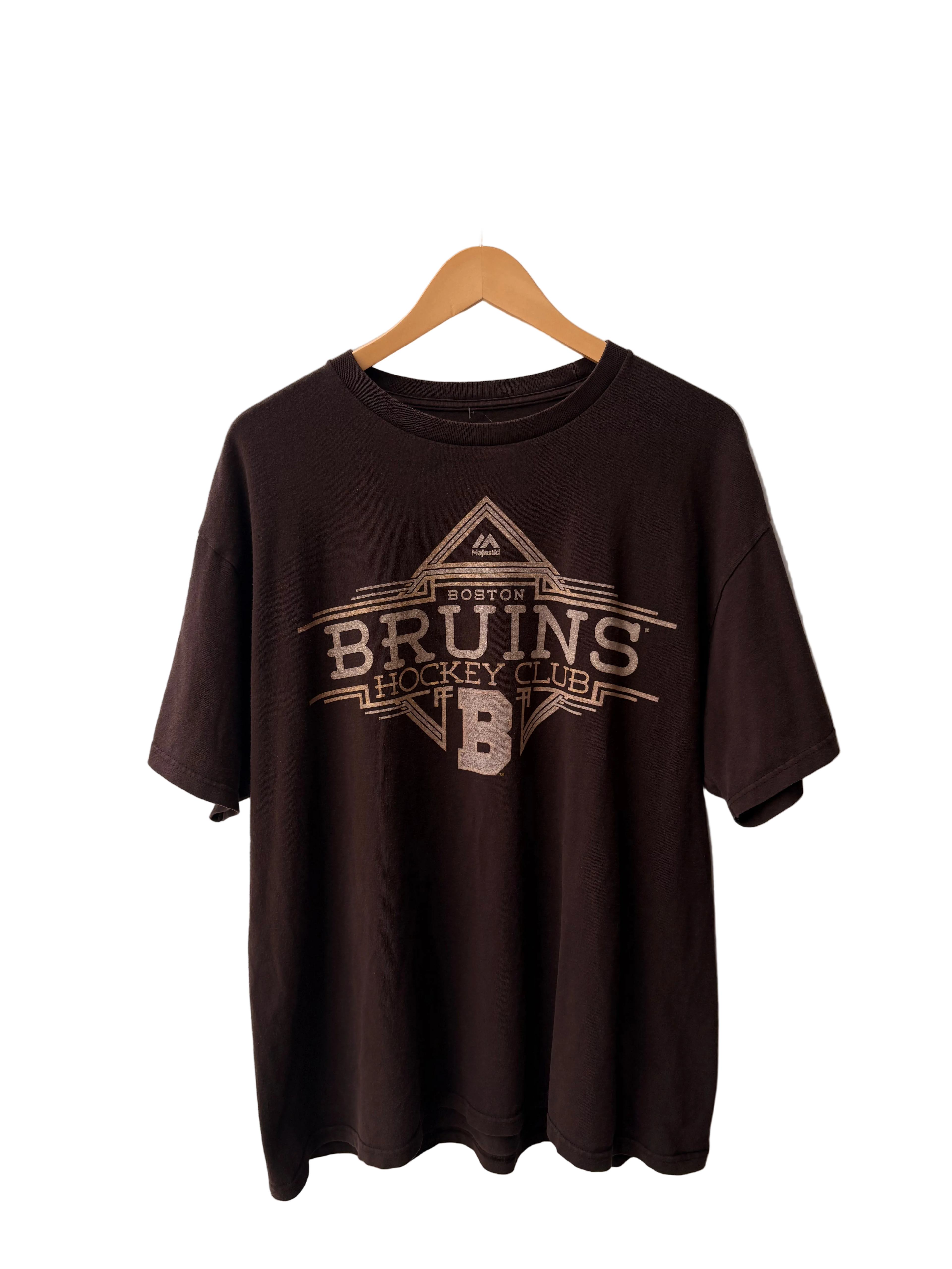 4A-173-CH Boston Bruins Brown Tee