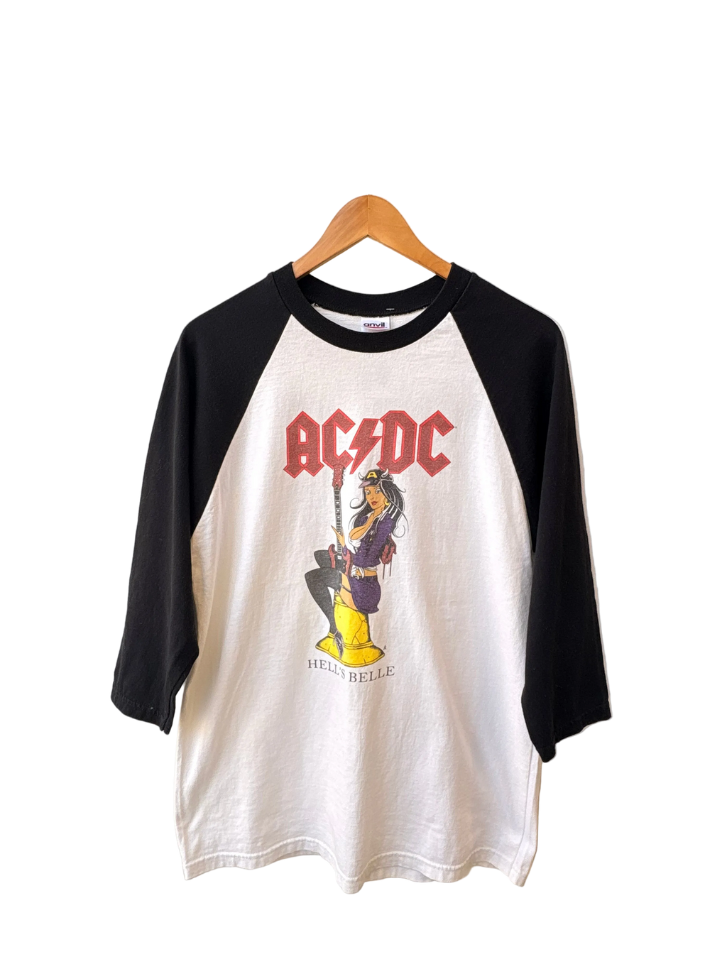 4A-99-CH ACDC Black and White Tee