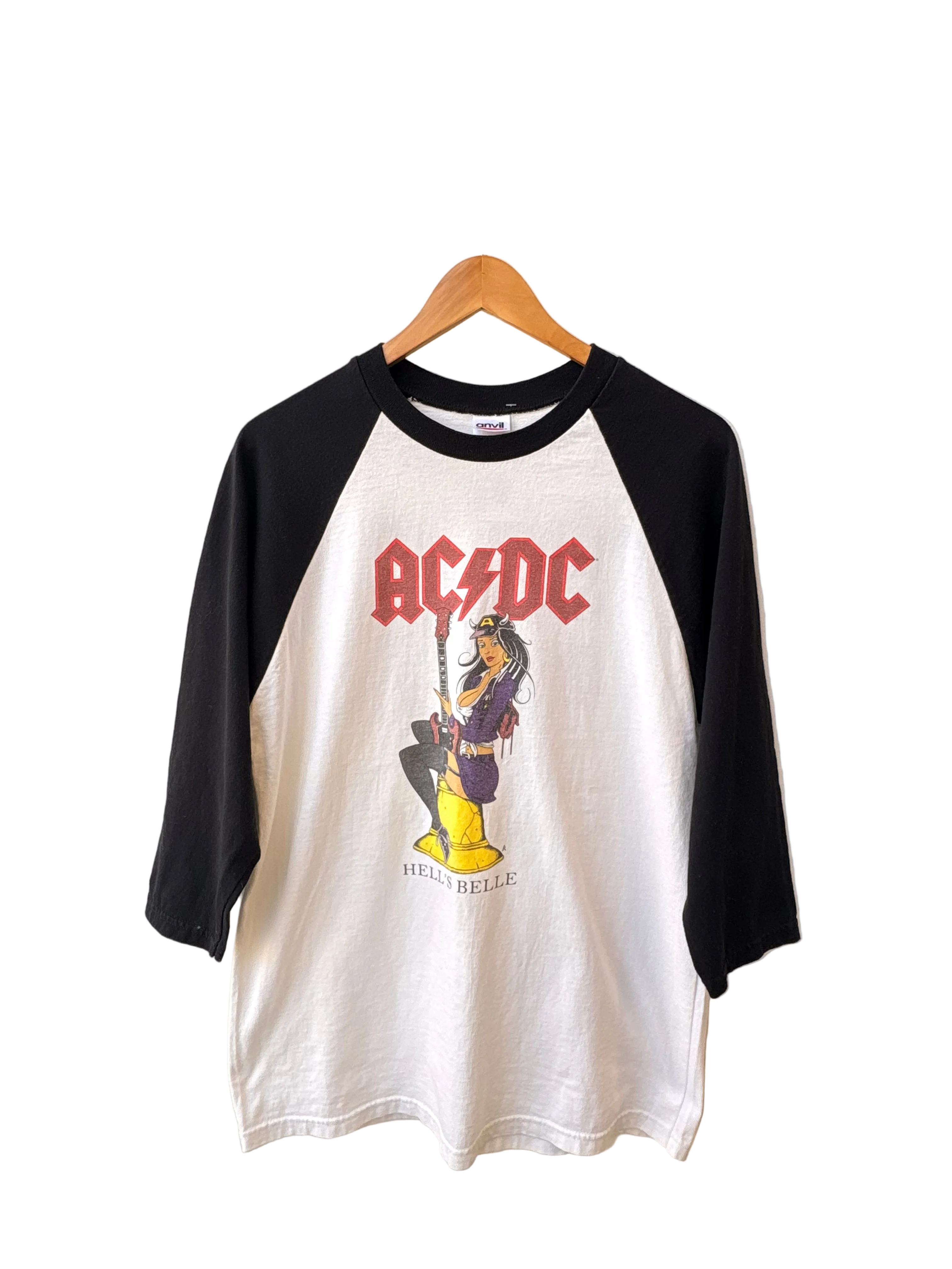 4A-99-CH ACDC Black and White Tee