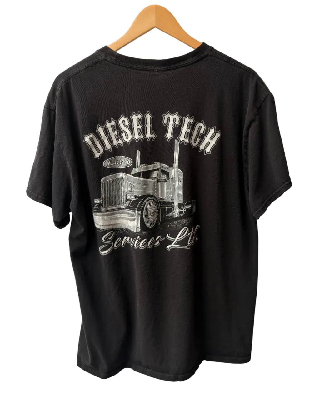4A-174-CH Diesel Tech Black Tee