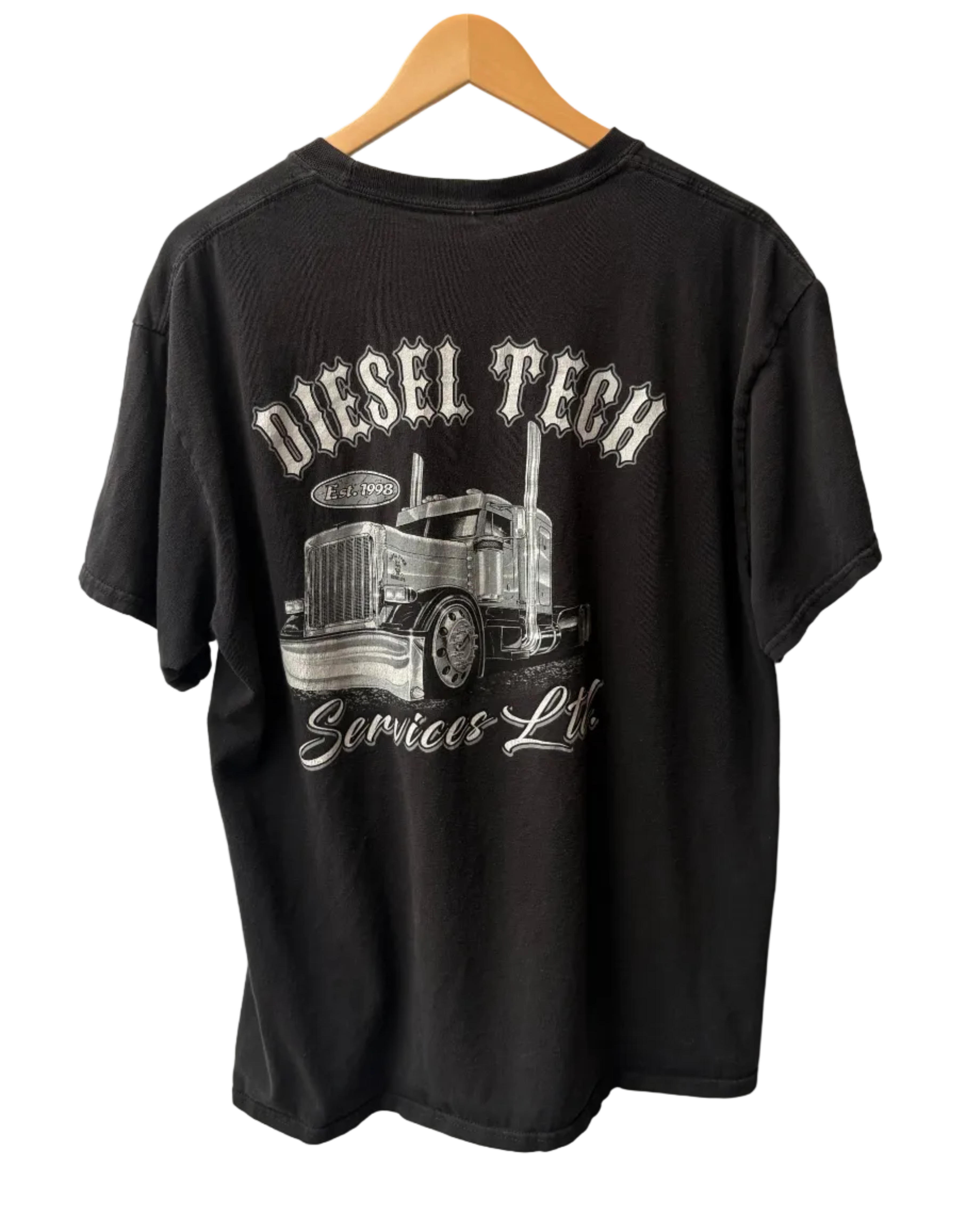 4A-174-CH Diesel Tech Black Tee
