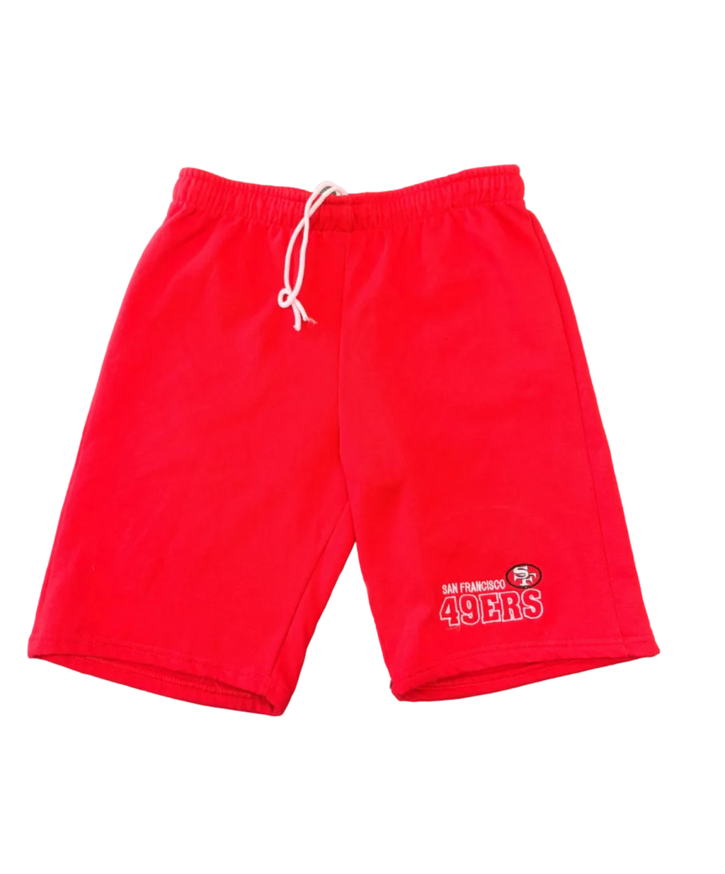Club-105-Red 49ers sweat shorts