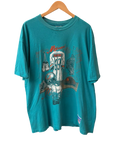 11-606-CH Teal Miami Dolphins Script Tee