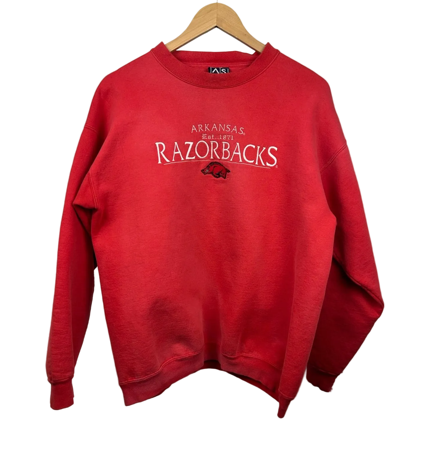 11-140-CH Red Arkansas Crewneck