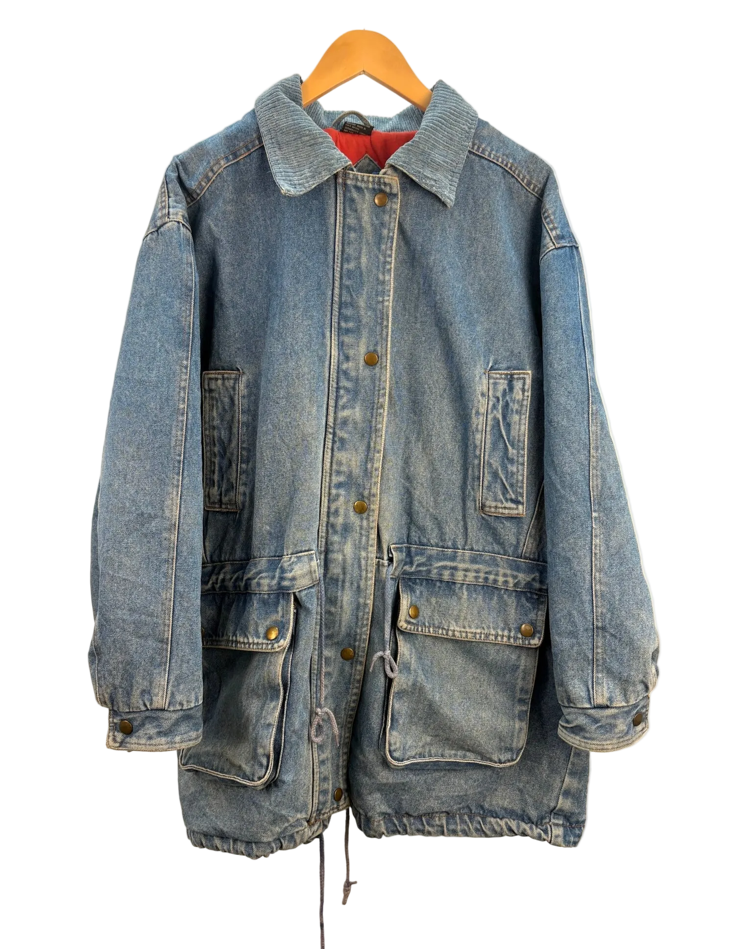 11-638-CH Light Blue Denim Cargo Jacket