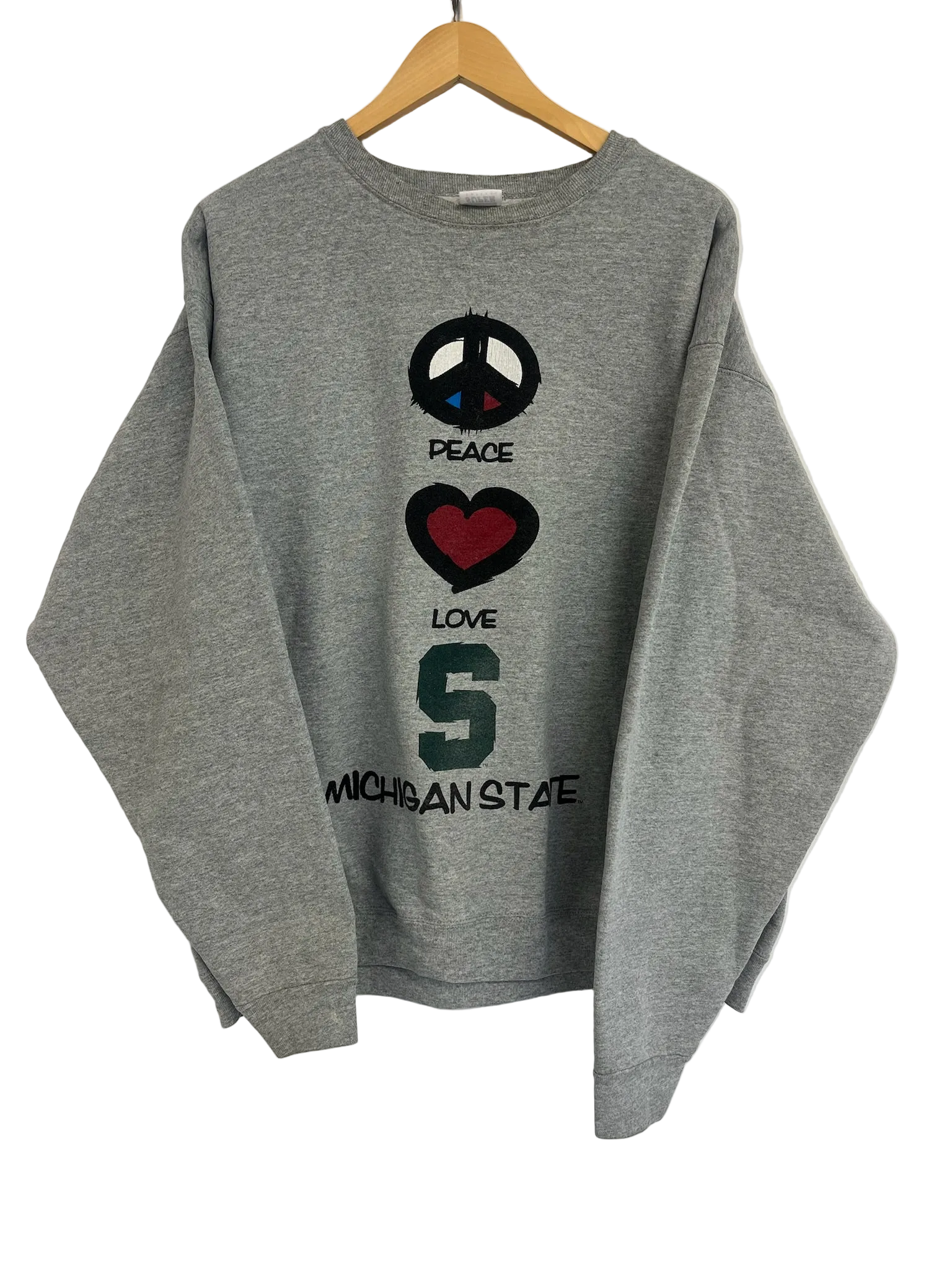 9-438 Peace Love Michigan Crewneck