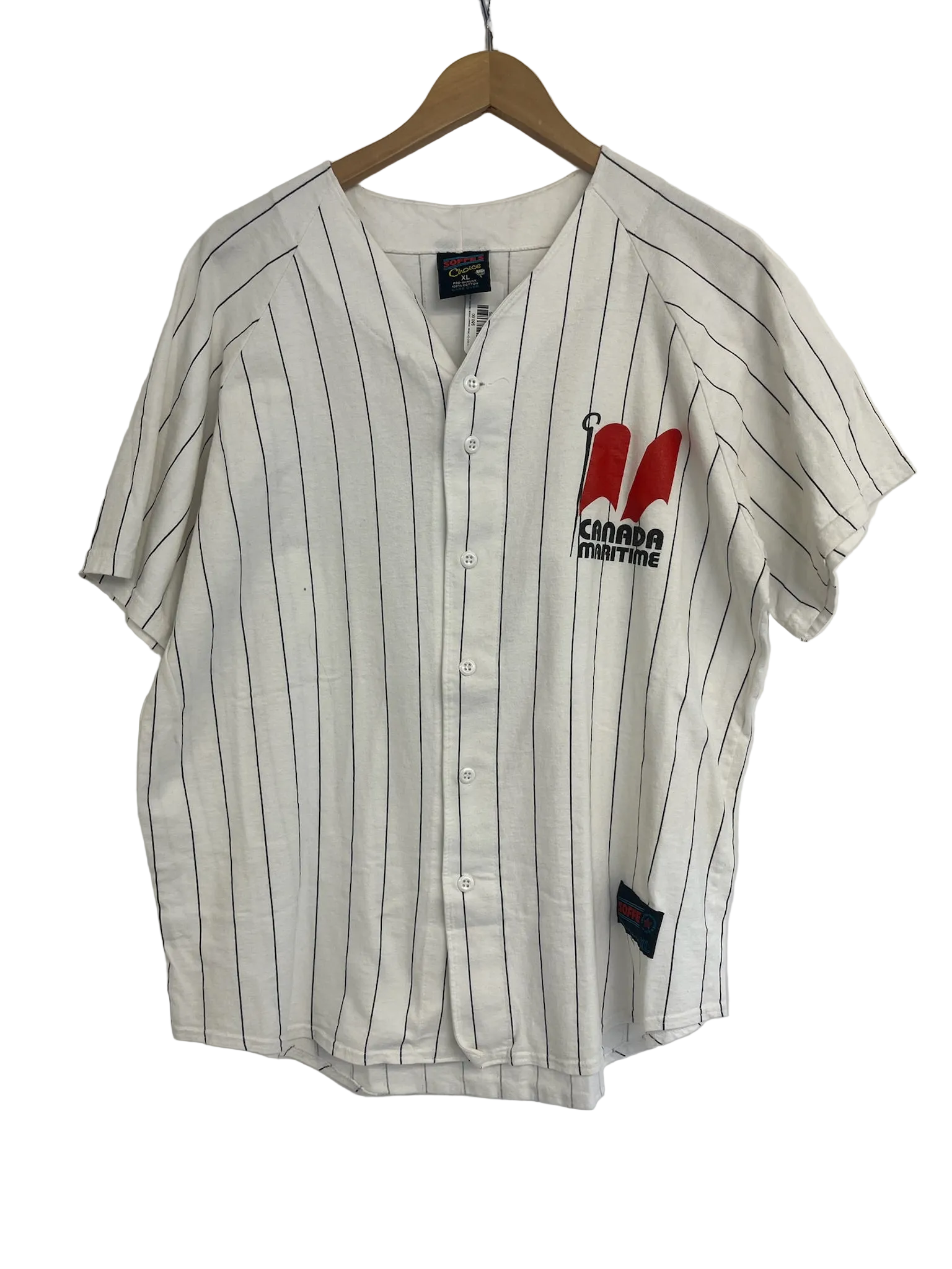 11-557-CH White Striped Canada Maritime Jersey