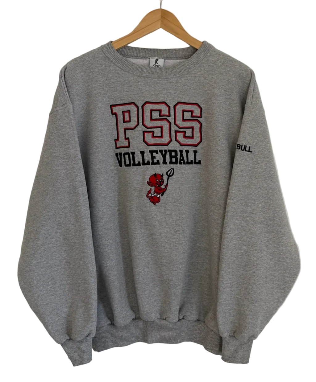 3A-40-CH Grey PSS Volleyball Crewneck