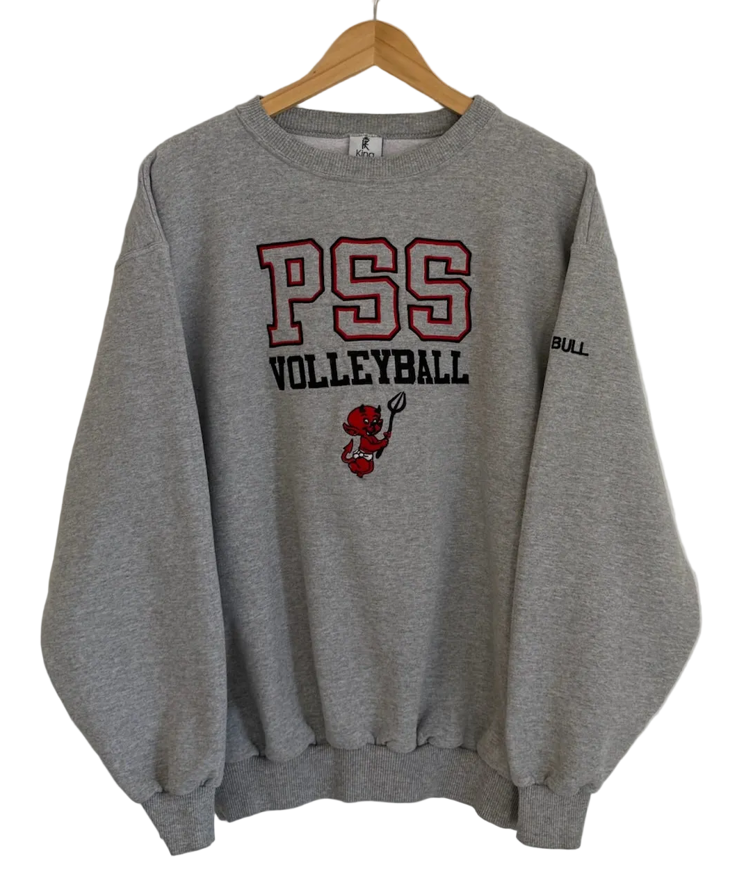 3A-40-CH Grey PSS Volleyball Crewneck