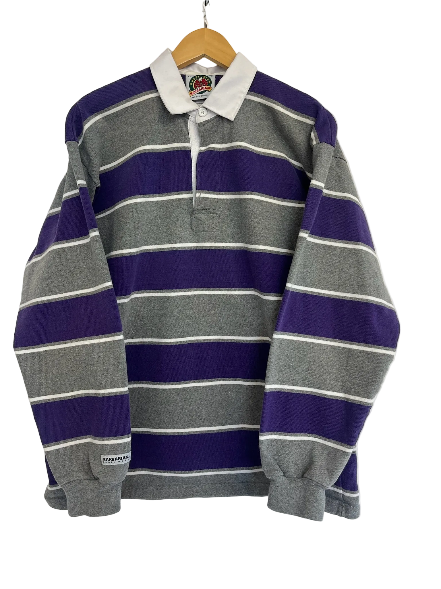 9-461 Purple Striped Rugby Shirt