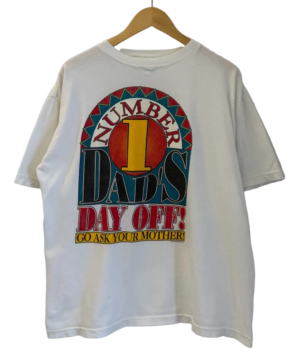 3A-58-CH White Dads Day Off Tee