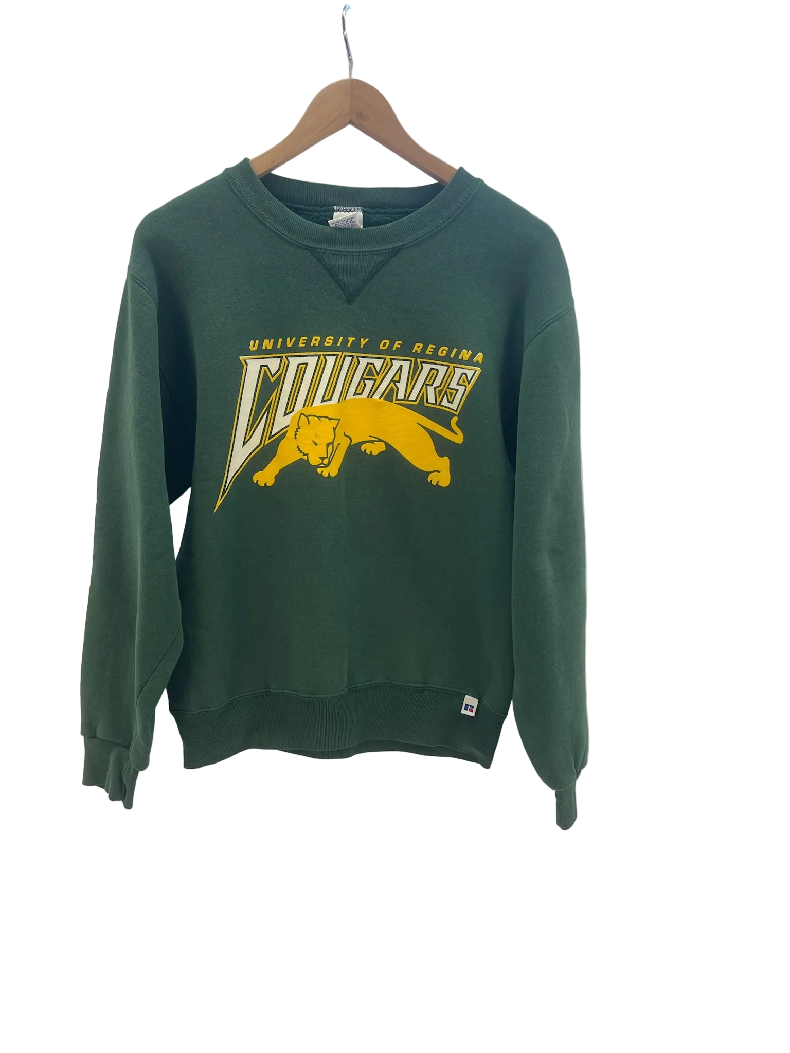 11-829-CH Green U of R Cougars Graphic Crewneck