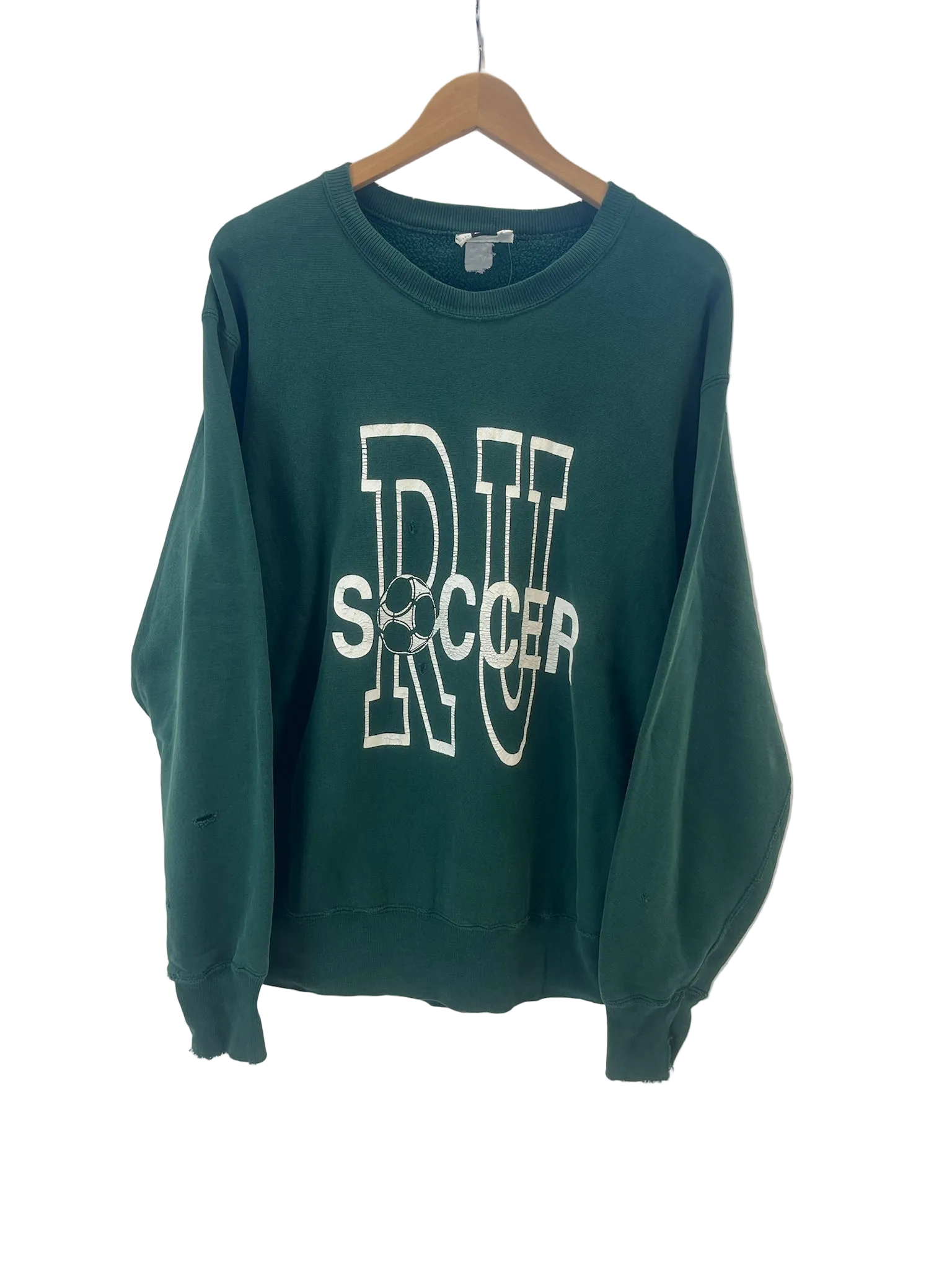 11-827-CH Green Lee RU Soccer Graphic Crewneck